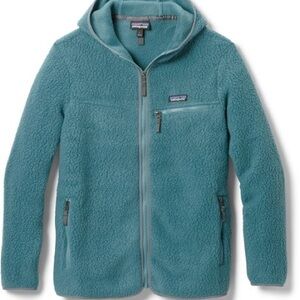 Patagonia Retro Pile Blue Fleece Hoodie